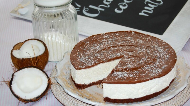 Cheesecake al cocco e Nutella