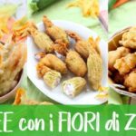 Fiori di zucca al forno con mozzarella e pangrattato