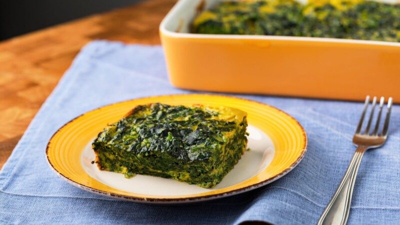 Frittata al forno con spinaci