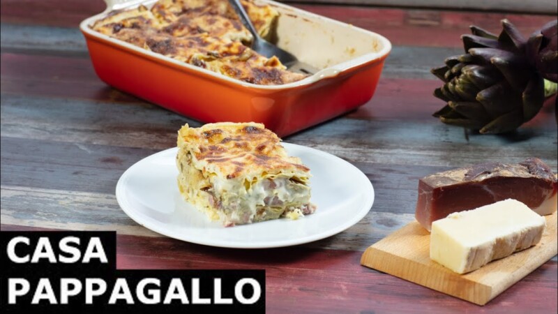 Lasagna con carciofi