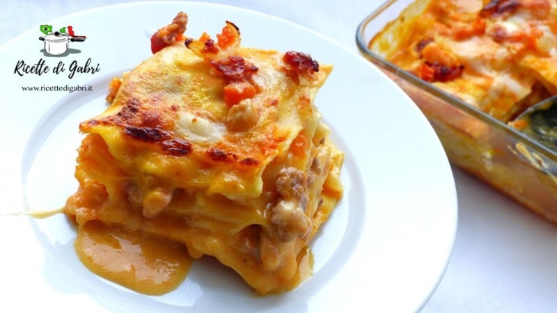 Lasagna con zucca