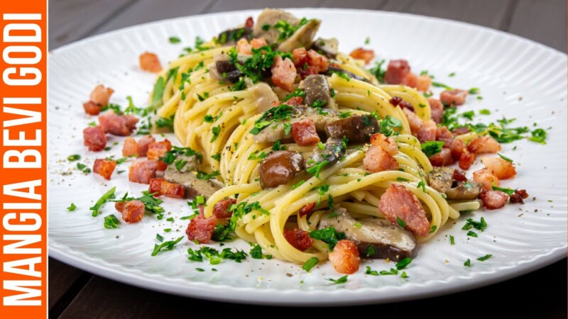 Pasta con funghi e pancetta: un piatto gustoso e ricco di sapori