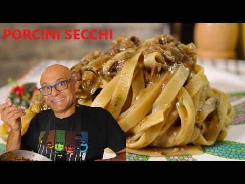 Pasta con i funghi secchi