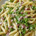 ricetta-pasta-con-prosciutto-e-piselli-senza-panna