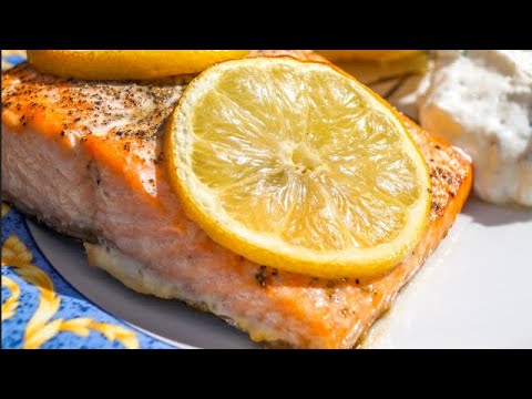 Salmone al forno con limone