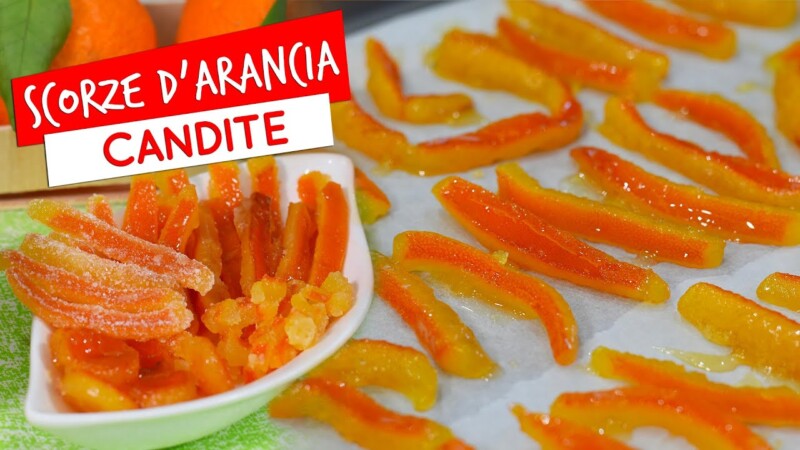 Scorze d'arancia candite: ricetta siciliana