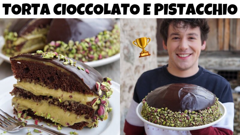 Torta al pistacchio e cioccolato