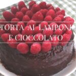 Torta di cioccolato e lamponi