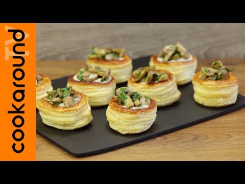 Vol au vent ripieni caldi