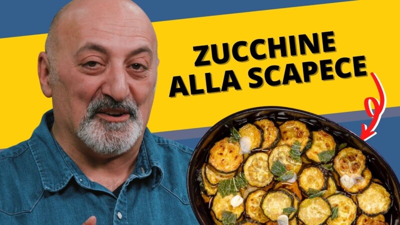 Zucchine alla scapece non fritte